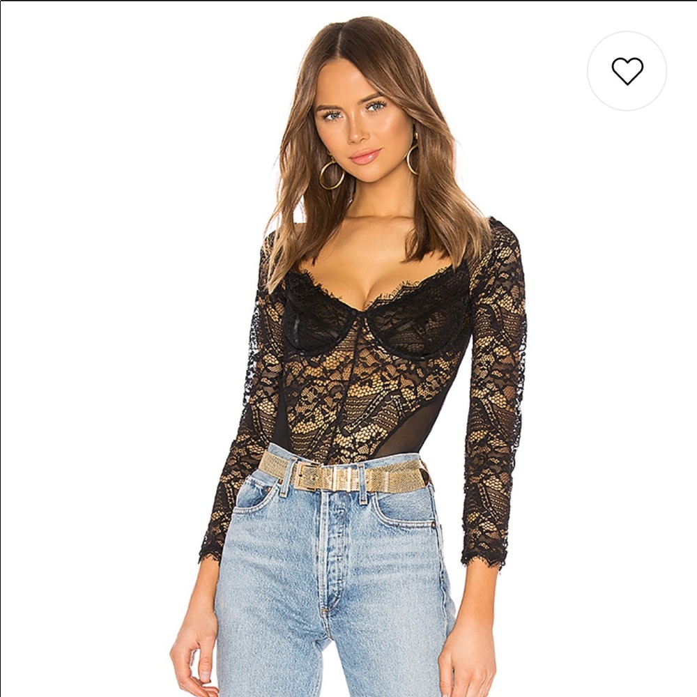 NWT Bardot Laced Bodysuit